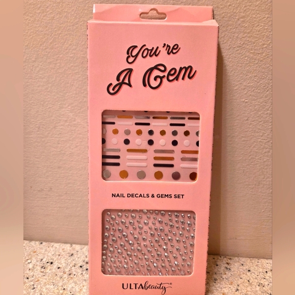 🪷5/$25! Ulta Beauty YOU'RE A GEM Nail Face Decals and Gems Set NIP - Picture 1 of 14